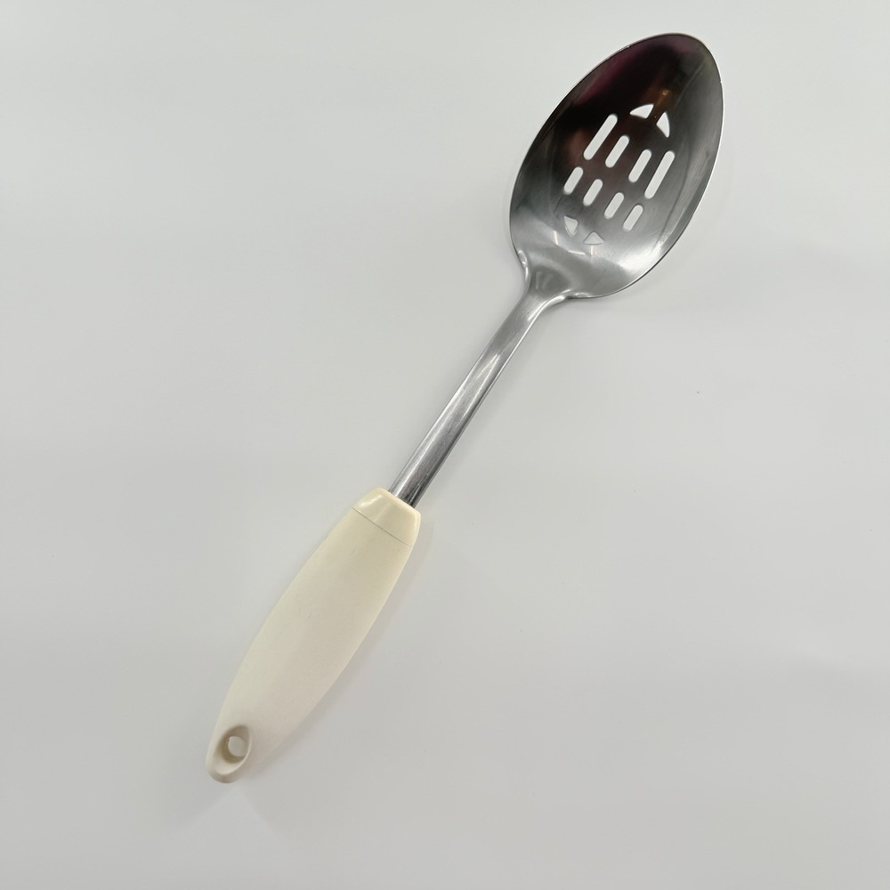 Vintage Pyrex Stainless Steel Slotted Spoon Handle 80s 90s Vtg Kitchen Tool - Picture 11 of 11